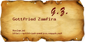 Gottfried Zamfira névjegykártya
